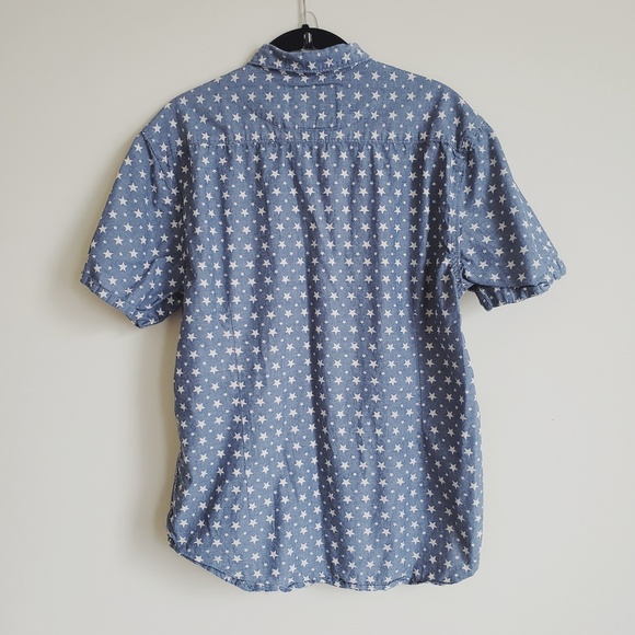 Artistry in Motion star print button up shirt m - Picture 2 of 6